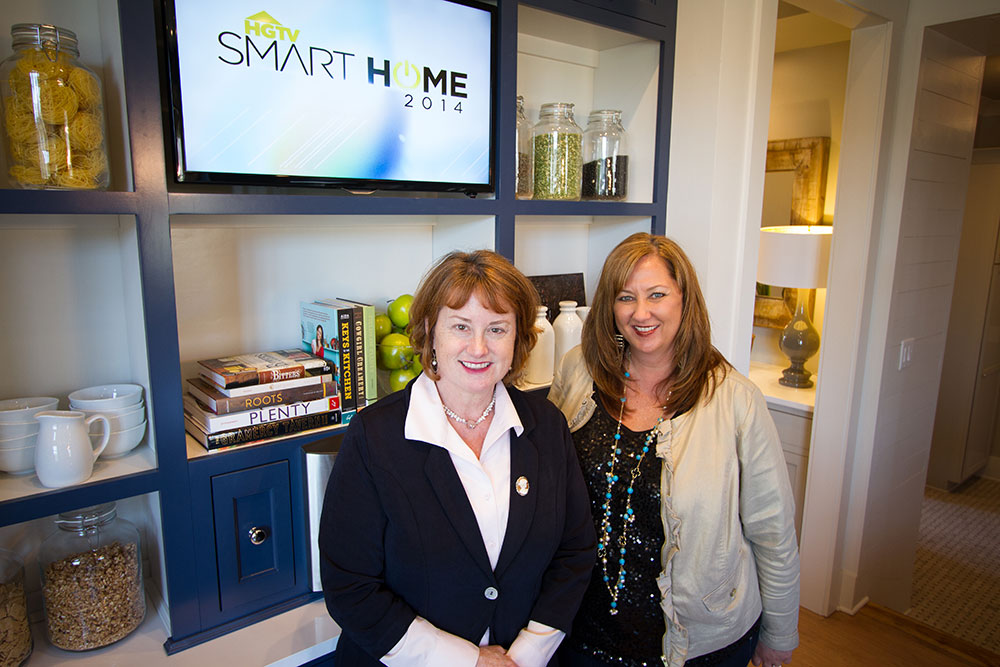 Nancy McNulty and Dana Tucker at the HGTV Smart Home 2014