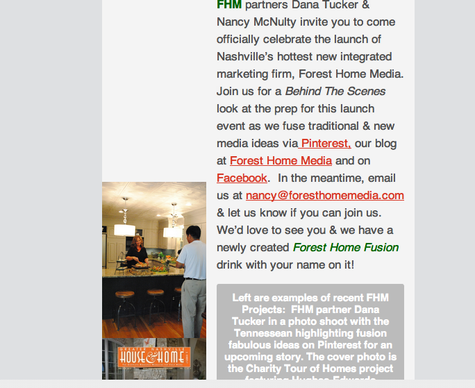 FHM MailChimp Launch Party Invite