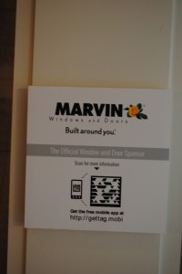 Clever QR Code for national idea house sponsor Marvin Windows. 
