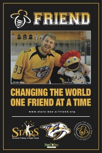 Bee A Friend Poster, Colin Wilson, Nashville Predators, Photo by Forest Home Media