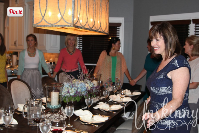 Dinner at Meryll Rose's home- Photo by Beth Bryan