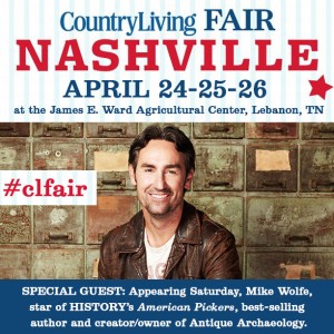 Mike Wolf at Country Living Fair in Nashville TN