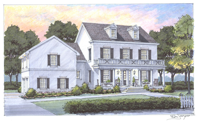 2017 House for Hope, Carbine & Associates, rendering by Ben Johnson Illustrations